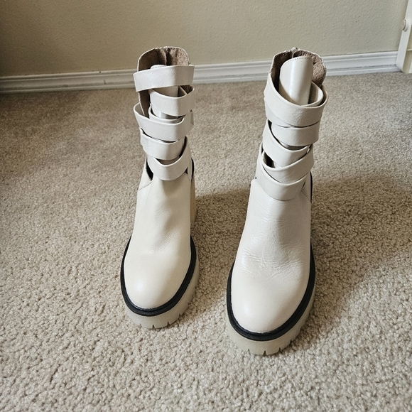 Free people Jesse Cutout Heeled Boots Size 38 /7 - Picture 6 of 9
